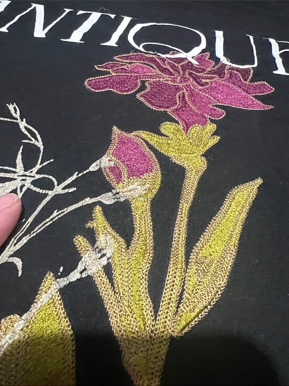 Anthro Embroidered Graphic Romantique Tee - Picture 4 of 10